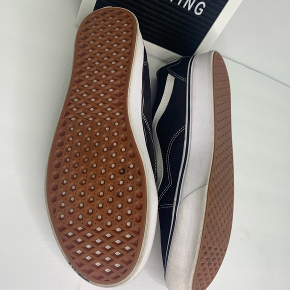 Vans Comfy Cush Low Rise Black Classic Shoes W/ Embroidered Patches Size 13 - Picture 8 of 12